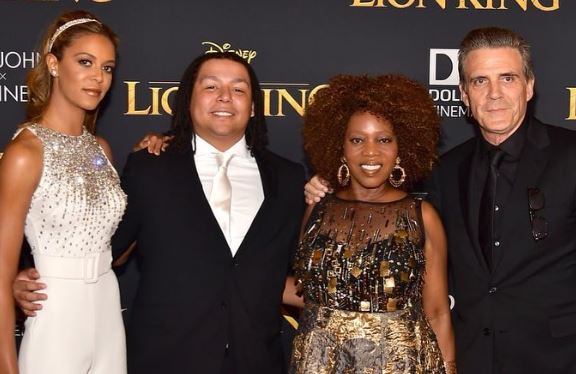 Roderick Spencer with his wife Alfre Woodard and children